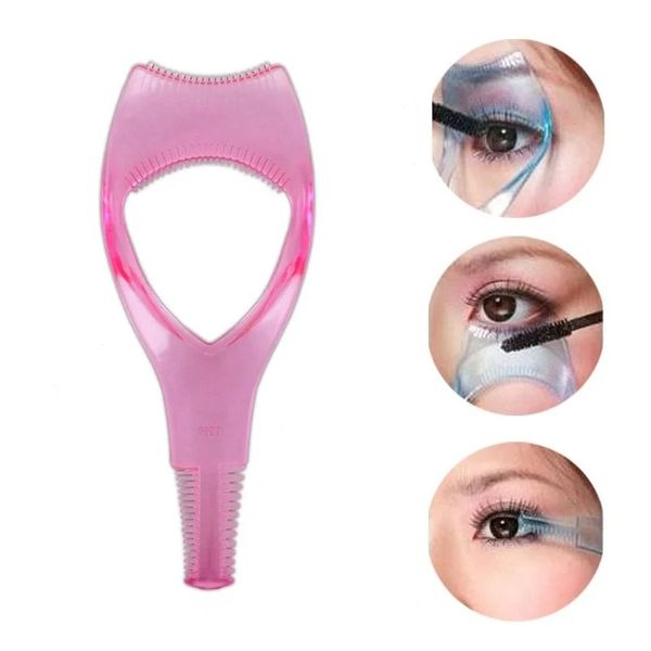 Outils de cils 3 en maquillage de maquillage mascara bouclier protège-cureur applicateur de peigne guide carte de maquillage outil de maquillage