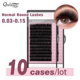 Cils 10 cas faux vison 0,030.15 Extension de cils de cils kit artificiel faux volume 3d lashs proches