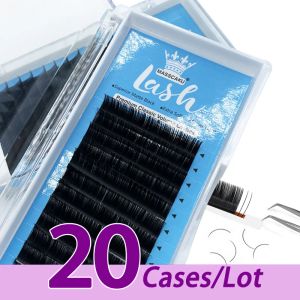 Eyelashes 20case/lote Masscaku vende 820 mm Classic Eyelash Etlets Private Eyelash Extensions Aceptar Extensiones de pestañas personalizadas