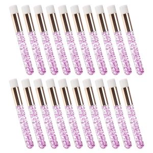 Cils 20pcs Brosses de shampooing pour les cils pour extensions de cils extensions à paille