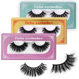 Eyelashes 3D Mink Lashes Fluffy Soft Wispy Natural Cross Eyelash Extension Reusable Lashes Makeup Fake Eye Lashes Mink 5D False Eyelash 20 styles free shipping