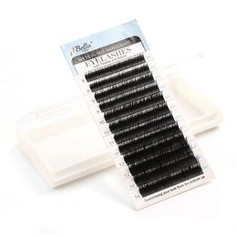 Cils bella cheveux vrais extensions de cils de vison sibérien b c d j curl 0 15 longueur mixte 815 mm cils de vison doux naturels individuels pour prof