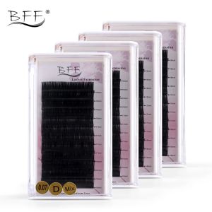 Cils BFF 4 plateaux Cils la plus longue longueur (mélange 16 17 18mm) qualité vison synthétique naturel faux œil extension de cils individuelle