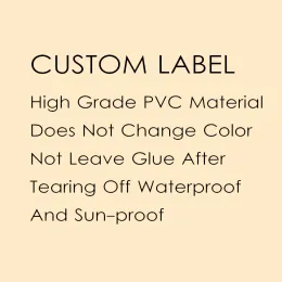 Wimpers op maat gemaakte wimperlijsten label hoogwaardige PVC privé -logo wimpers lijm label afdichting sticker lijm labels