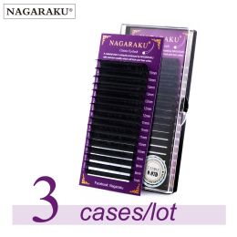Wimper Nagaraku wimpers nertsen wimpers make -up maquiaGem 3 cases/veel individuele wimper faux cils valse wimper cilios schoonheid