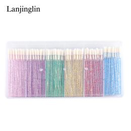 Les cils neufs brosses de cils jetables 300pcs ensembles avec une boîte à lèvres mascara applicateur applicateur à lèvres à lèvres à lèvres à lèvres