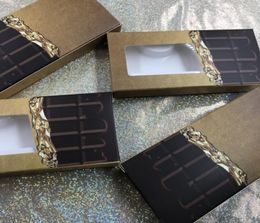 Emballages à cils ajuster 25 mm 27 mm 28 mm de long Lash Logo privé personnalisé Disponible Chocolate Cils Box FDSHINE3386329