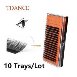 Cils TDANCE 10TRAYS / Lot Extension individuelle de cils Volume russe Volume C / CC / D / DD FAUX MINK PREMIM PRIME Extensions Classic Lashs Classic