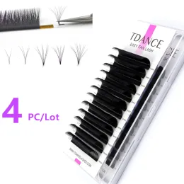 Cils TDANCE 4TRAYS / LOT Easy Fan Bloom False False Extension de cil