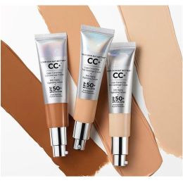 Eyeliner 12pcs / lot cc + crème spf50 couverture complète maquillage de fond de base de base de lumière moyenne blanche votre peau mais mieux