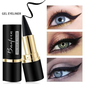 Eyeliner 1 pc zwarte waterdichte eyeliner crème longlasting gemakkelijk te dragen eye voering gel mat snel drogende eyeliner pen make -up cosmetica