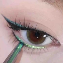 Eyeliner 1pc Glitter Diamond Eyeliner Liquid Pearl gloss brillant Metallic Ficehadow Multi Chrome Color Aurora Makinp