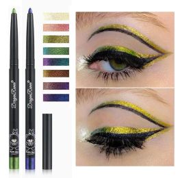 Eyeliner 1PCS Eyeliner métallique brillant Gel Pen multi-chrome Maquage d'œil imperméable AURORA EYES EYES COSMETIQUES PIGMENTS GLITTER