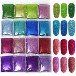 Eyeliner 20 couleurs / ensemble Iridescent Powder Powder for Nail Design Fine Glitter Gel Gel Polish ACCESSOIRE
