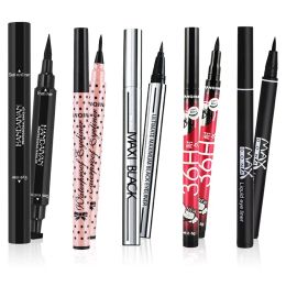 Eyeliner 5 Style de liquide noir Eyeliner Shade Brown Make Up Eye Douleur Couleur de crayon Eyeliner Eyeliner Eyeliner Eyes Pochnch