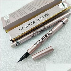 Eyeliner Band Maquillage Zero Touch Conception innovante de la cartouche à l'encre qui coule soyeuse 24H Couleur noire imperméable à l'eau Longue durée Errect D Dh27N