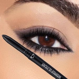 Eyeliner Zwart Brown QuickDrying Eyeliner Waterdichte vloeistof Eyeliner Gel Pen Langdurig gladde potlood niet bloeiende oogmake -up cosmetisch