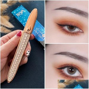 Eyeliner diamant magie wimper zelfklevende eye voering potlood quickdrying zwarte pen geen lijm waterdichte ogen make -up druppel levering HEA DHSM5