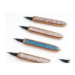 Eyeliner diamant magnetische magnetische langdurige vloeistof sterke zuigkracht wimper eye voering zwarte koffie transparant 3 druppel levering gezondheid dh1ci