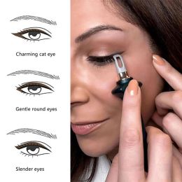 Eyeliner Eyeliner Gel Eyeliner Guide outils en silicone yeux de brosse crayon étanche réutilisable pour l'instrument de maquillage pour débutant de mains tremblants