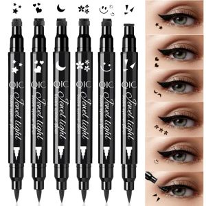 Eyeliner Eyeliner Pen Double Head étanche Eyeliner Tampons des délinisants pour les yeux coréens Cosmetics Professional pour femmes