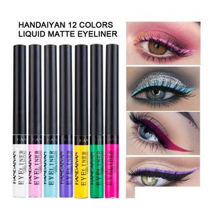 Eyeliner Handaiyan Beais Liquid Couleur Eyeliners Easy Facile à porter un maquillage à sec à longueur rapide Drive d'œil étanche