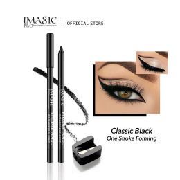 Eyeliner Imagic Black/White Eyeliner Waterdicht Longlastend Fast Dry niet bloeiende glad soepel te dragen zweetbestendige vrouwen Koreaanse cosmetica