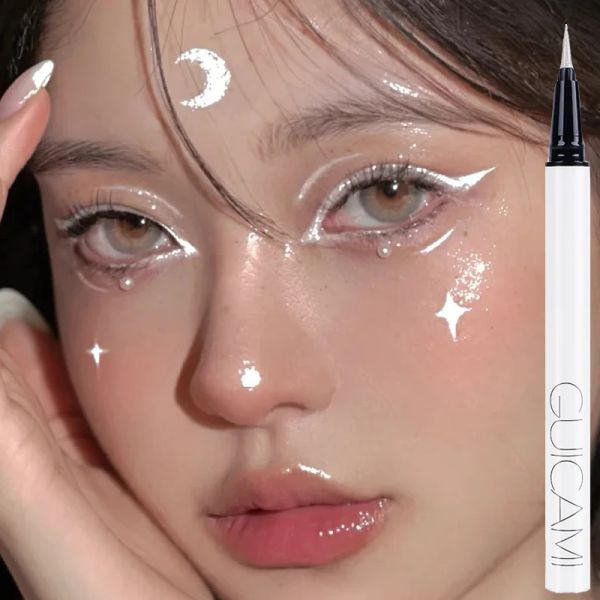 Eyeliner rose clair high-gloss Silkwworm stylo de diamant écrasé poudre de diamant éclaircissant longlastage étanche mince eye-liner