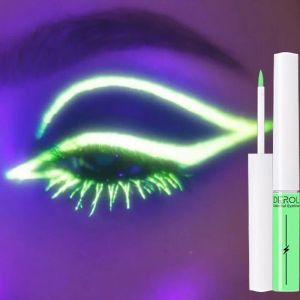 Eyeliner Lumineuze UV Licht neon Eyeliner Pen Ogen Make -up Rood Waterdicht Geel Paarse Rode kleur Liquid Eye Liner Potlood Make -up cosmetica