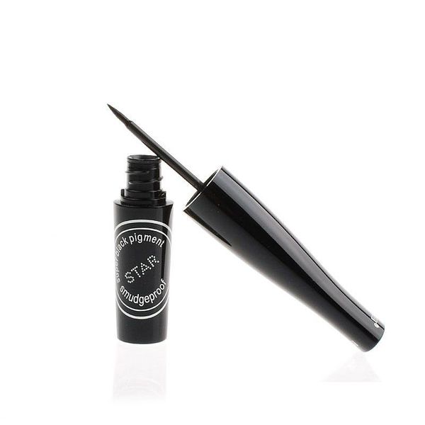 Delineador de ojos Party Queen Star Smudge Proof Liquid Eyeliner Impermeable Super Black Easy Removal Eye Liner Professional Eyes Maquillaje Drop Del Dhbln