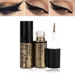 Eyeliner Professional New Shiny Eye Liners Cosmetics for Women Pigment Silver Rose Gold Color Liquid Glitter Eyeliner Makeup Beauty
