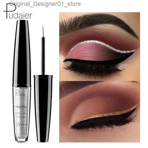 Eyeliner Pudaier glitter eyeliner vloeibare cosmetica glitter kleur eyeliner hoogglans metalen waterdichte eyeliner Q240122