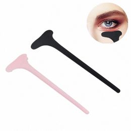 Eyeliner Template Mascara Shield Applicator Multifunctionele Kiezelborstel L Stopper Oogmake-up Tool Voor Eyeles Baffle M56M #