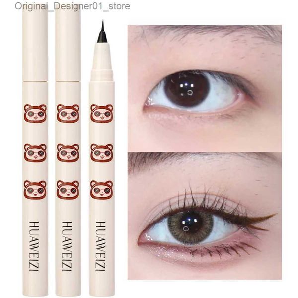 Delineador de ojos Delineador de ojos líquido negro ultrafino Impermeable Delineador de ojos de larga duración Lápiz Secado rápido No florece Delineador de ojos Pluma Ojos Herramienta cosmética Q240119