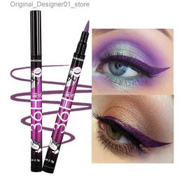 Eyeliner YANQINA 36H Eyelinerpotlood Waterproof Pen Paars / Blauw / Bruin Precisie Langdurige vloeibare eyeliner Gladde make-up Gereedschappen Q240119