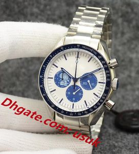 Eyes on the Men Watch Chronograph sports Battery Power limited Silver Dial Quartz Professional Diving Wristwatch Stainless Steel Strap Mens Watches April 1970