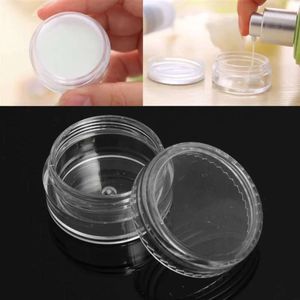 Fard à paupières Cosmetic Plastic Case Jar 5 ml Face Crème Bouteilles Pinter Container Ombre à paupières Pots de ongles vides Tool de beauté