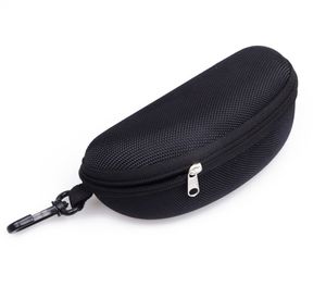 Eyewear Cases Cover Sunglasses Women Glasses Box With Zipper Eyeglass Cases For Men 10PCS all black color