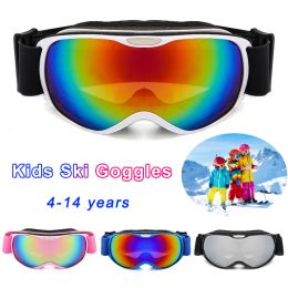 Brillenkinderen Kinderen Ski Goggles Antifog Ski Goggles Outdoor Sports Goggle For Boy Girl Winter Snowboard Children Skiing bril 414y
