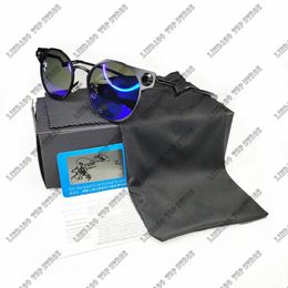 Gafas Nuevas gafas Moda Gafas de sol polarizadas Hombres Mujeres Pesca Marco circular de metal Gafas de sol 4060 Deporte al aire libre Gafas de buceo Retr