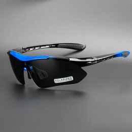 Óculos ao ar livre óculos comaxsun profissional polarizado ciclismo óculos de bicicleta esportes óculos de sol uv 400 com 5 lente tr90 2 s