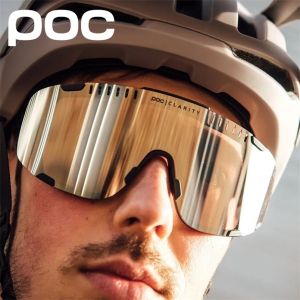 Brillen POC DEVOUR 4 Lens Fietsbril Heren en Dames Fietszonnebril Gepolariseerde Sportzonnebril Mountain Racefiets s 220523