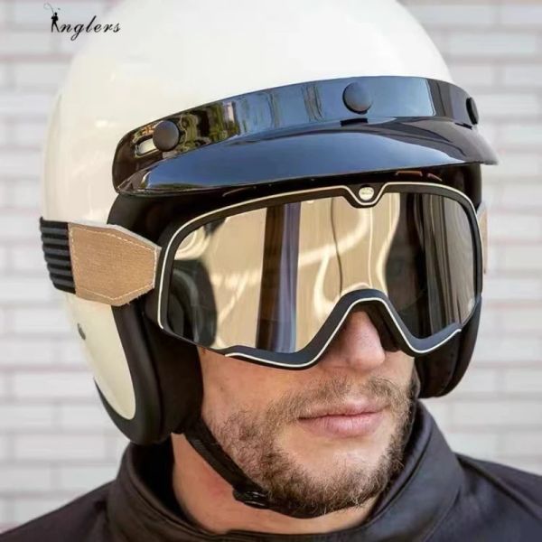 Lunettes rétro motos lunettes de ski verres de ski motocross lunettes de soleil vintage casques cyclistes cyclistes de course de cours