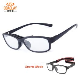 Lunettes de sport de sports de football de basket-ball lunettes de basket-ball tr90 cadre anticollision des lunettes pour le soccer cyclisme en cours de tennis fitness