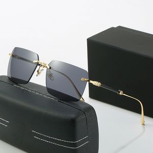 gafas ilimitadas hombres gafas de sol sin montura borde de corte de diamante Moda ins red rojo mismo se puede combinar con miopía óptica diseñador al por mayor marco de anteojos ópticos Z25