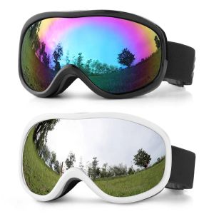 Eyewear hiver magnétique femelle de motocross Eyewear Sport Antifog Man Glasse de ski Mountain Femmes Snow Googles Men de l'extérieur Masques moto