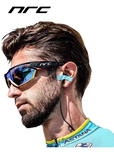 Gafas 2022 Marca NRC Gafas de ciclismo Hombre Bicicleta de montaña Bicicleta Deporte Ciclismo Gafas de sol MTB Ciclismo Gafas Mujer UV400 con bolsa suave