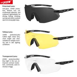 Gafas BATFOX Gafas de ciclismo Hombres Mujeres Rimles Gafas de ciclismo Gafas de sol Sin marco 3 lentes oculos ciclismo Deporte al aire libre MTB Fietsbril