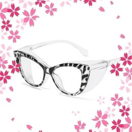 Eyewears Cat Eye veiligheidsbril Dames Antipollenallergie Anti-stof Anti-condens Winddicht Blauw licht blokkerende bril Bescherming Brillen