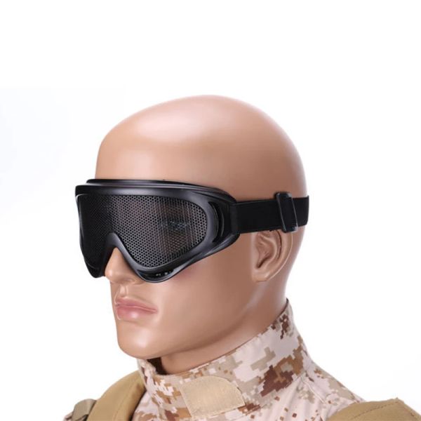 Gafas de caza de caza táctica táctica gafas de gafas de gafas de alambre de hierro lentes de montañismo de alambre de hierro protección segura